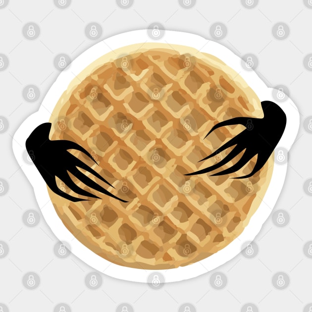 Hands off my Eggo Sticker by helengarvey